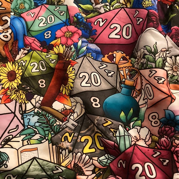 D&D dice Hawaiian short sleeve shirt - Picture 1 of 4